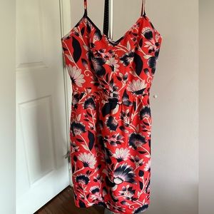 JCREW red floral dress size 2